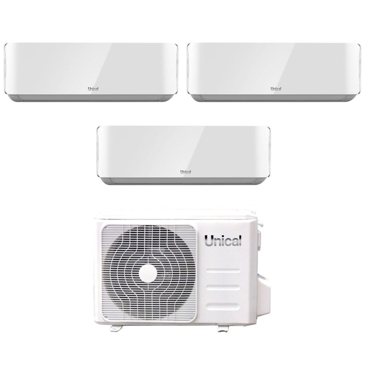 Unieke proef split inverter airconditioner AIR CRISTAL 10+10+10 serie met XMX3 21HE R-32 Wi-Fi optioneel 10000+10000+10000