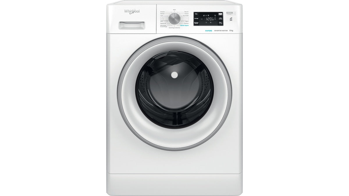 Wasmachine Frontaal Whirlpool FreshCare FFB 846 SV IT 8 kg 1400 Touw Klasse A (A84,5xL59,5xP63) Technologie 6° sens stoomverfrissing