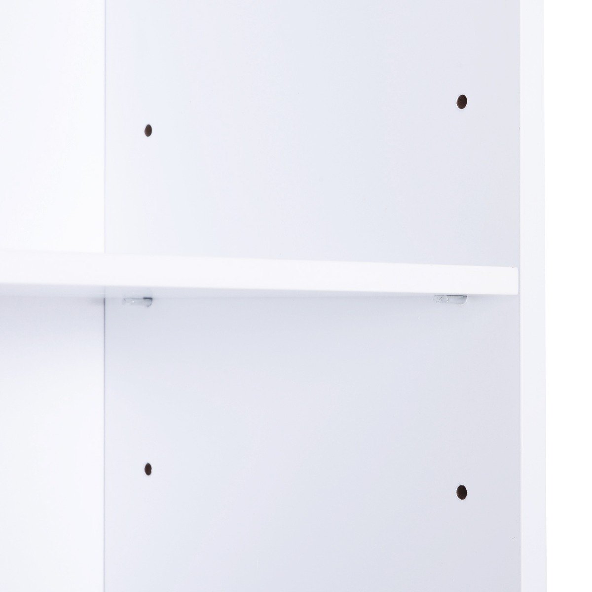 Easycomfort Tower badkamermeubel met 3 verstelbare planken op 3 niveaus en 1 brede onderste kastgreep op wit MDF front 40x23x160cm