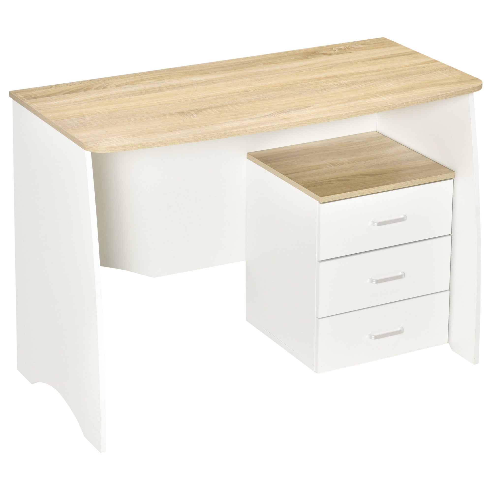 Easycomfort Bureau met moderne houten cassette, PC Bureau voor camera en kantoor, 110x55x75cm