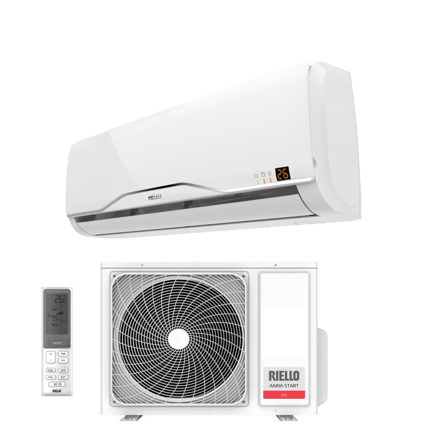Airconditioner Riello Inverter-serie AARIA START 18000 Btu AMW 50 ST R-32 Wi-Fi optioneel