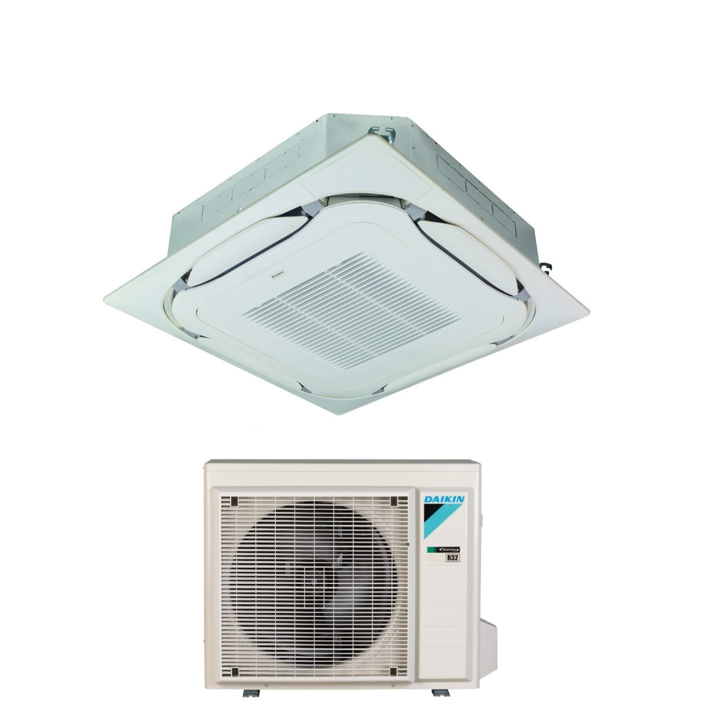 Daikin Bluevolution Round Flow Cassette Airconditioner 21000 BTU FCAG60B R-32 Wi-Fi Optioneel met draadbediening en rooster