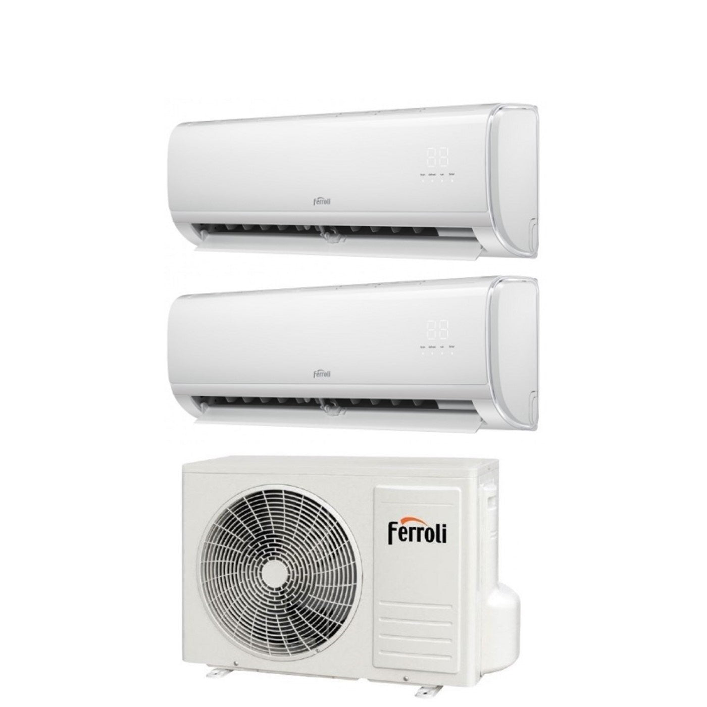 Ferroli Dual Split Inverter Airconditioner GIADA M 12+18 serie met 27-3 R-32 geïntegreerde Wi-Fi 12000+18000