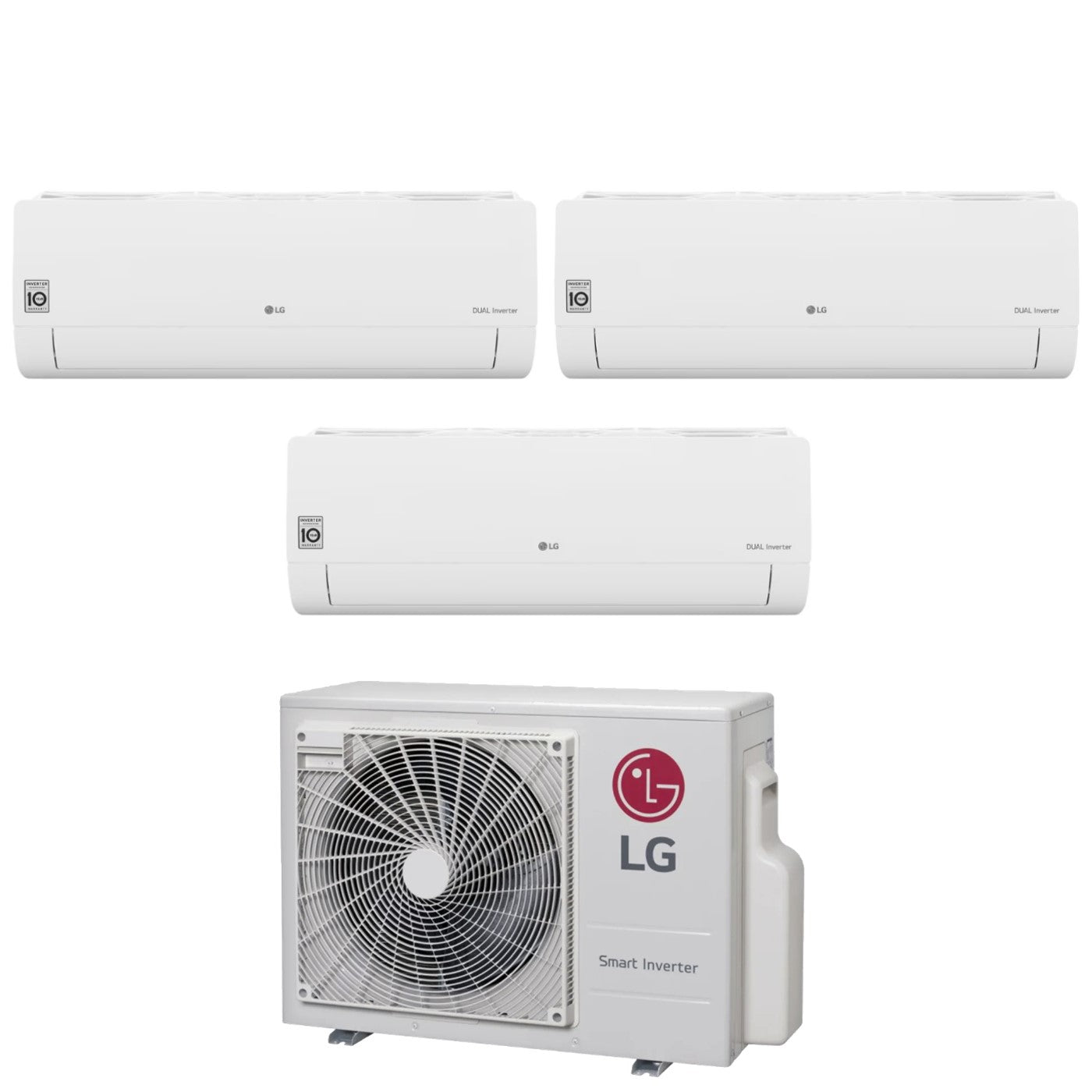 LG Trial Split Inverter Airconditioner Libero Smart 9+9+9 Serie met MU3M21 R-32 9000+9000+9000 Geïntegreerde Wi-Fi