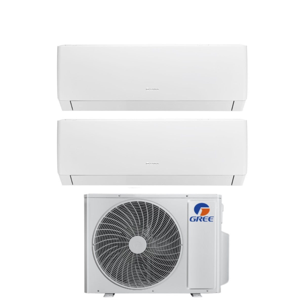 Gree Double Split Inverter-serie PULAR 12000+18000 met GWHD(24) R-32 Wi-Fi geïnstalleerd