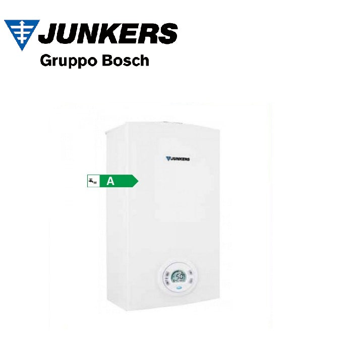 Scaldaagno A Gas JUNKERS HYDROCOMPACT INDOOR 15 LT Model WTD 15 AM E GPL Completo Di Fumi Kit
