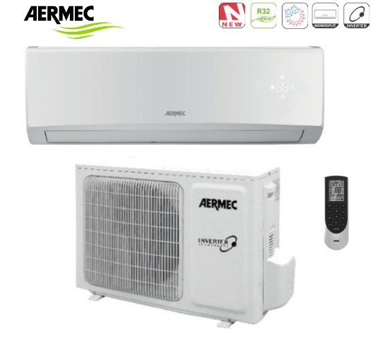 AERMEC INVERTER AIRCONDITIONER SLG-serie 18000 BTU SLG500W R-32 klasse A++ Wi-Fi OPTIONEEL