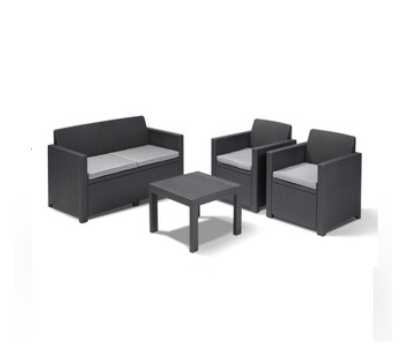 Allibert/Keter Alabama Model Woonkamer met Grafietkleurige Kussens 96399