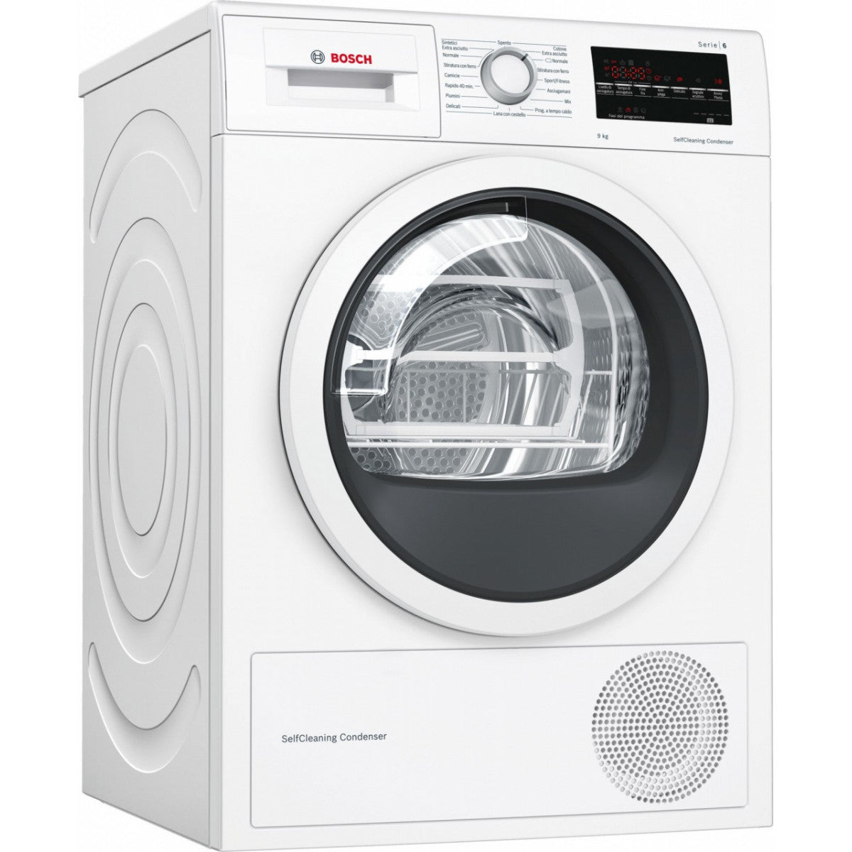 Bosch warmtepompdroger 9 kg WTW85449IT met zelfreinigende condensor (H84,2 x L59,8 x D59,9) Klasse A++