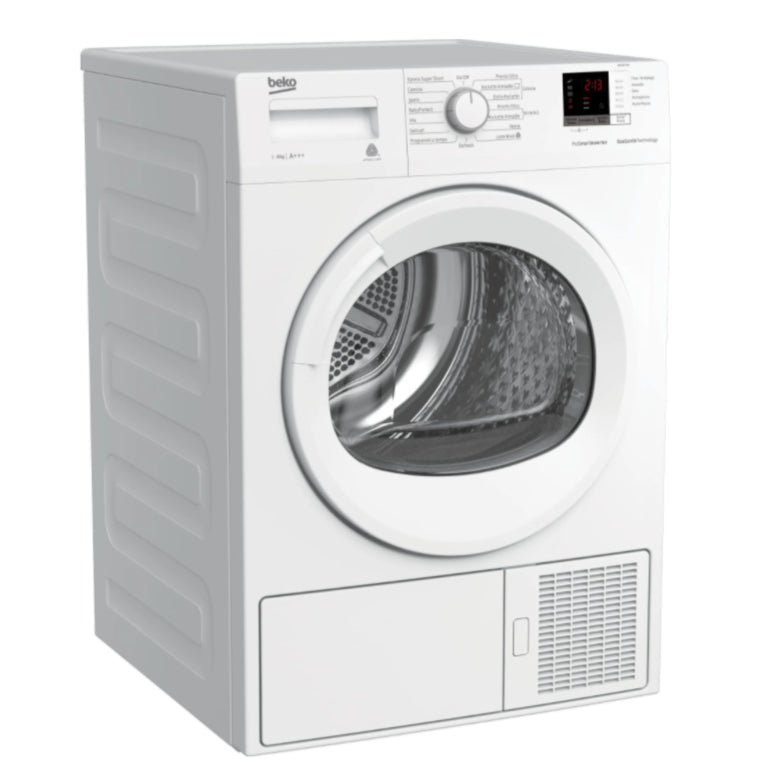 Beko Frontlader Warmtepomp Droger 8 kg DRX837WI ProSmart Inverter EcoGentle AquaWave Motor Klasse A+++
