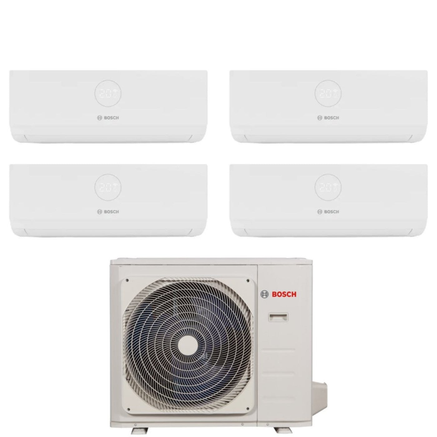 Bosch Airconditioner Split Inverter Panelen CLIMATE 3000i serie 9+12+12+12+12 met MS 36 OUE R-32 Wi-Fi Optioneel 9000+12000+12000