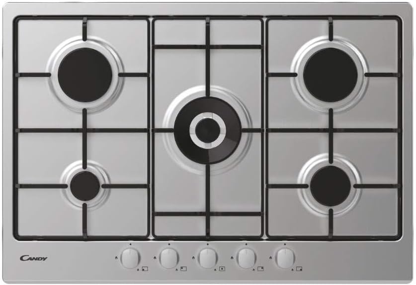 Gas Candy Kookplan CDOY7W4X Collectie Idea 5 Foods (L74,5xP51) Roestvrij staal