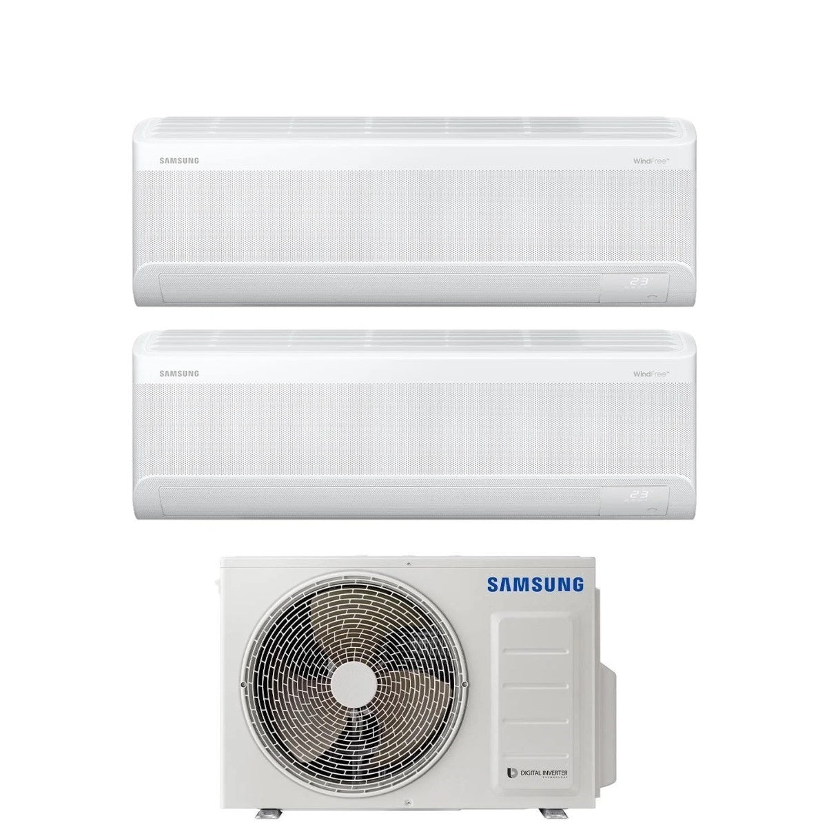 Samsung Windfree Elite Series Dual Split Inverter Airconditioner 7000+9000 btu met AJ040TXJ2KG/EU A+++ Wi-Fi 7+9 - NIEUW