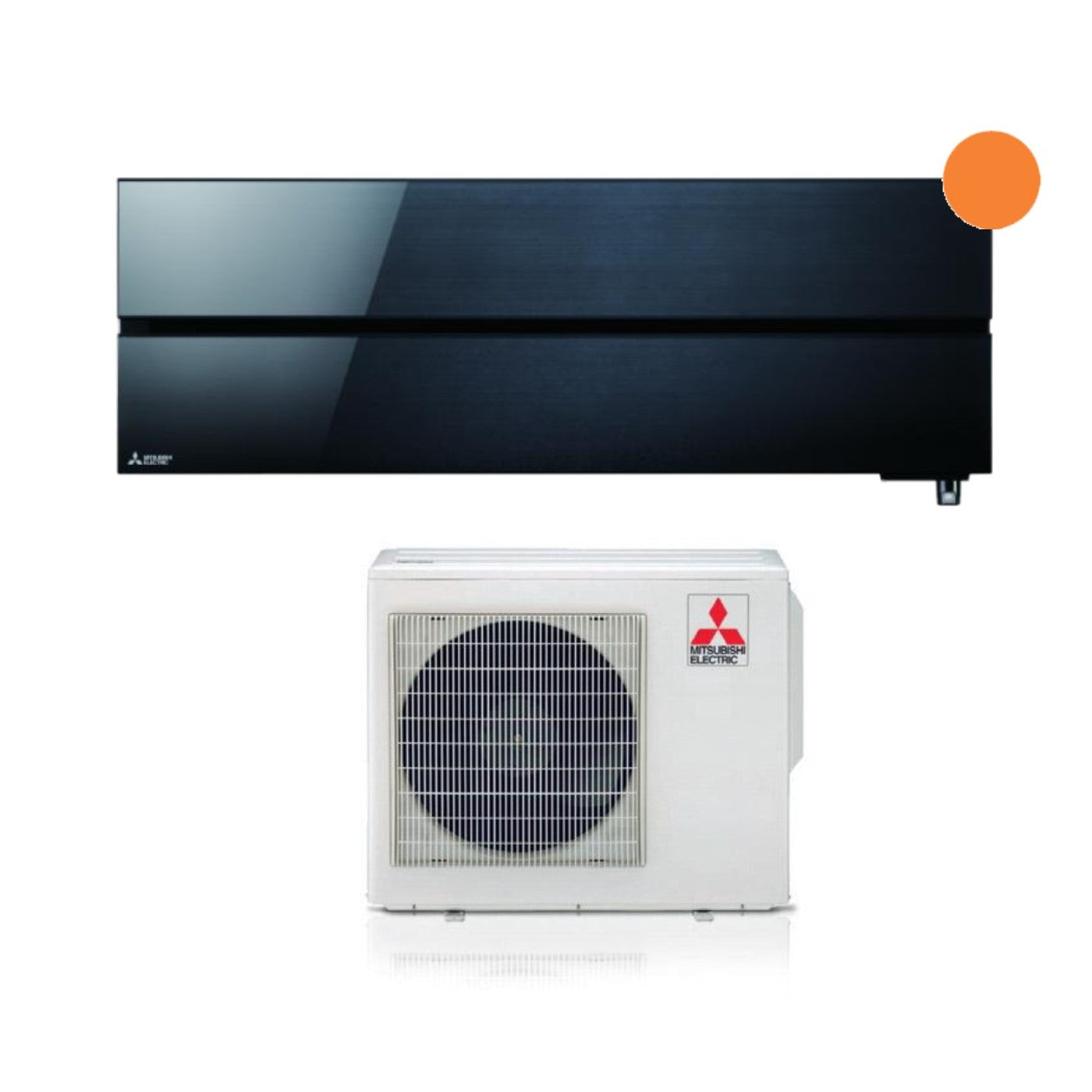 Mitsubishi Electric Inverter Airconditioner Kirigamine Style Series 18000 Btu MSZ-LN50VGB Onyx Zwart R-32 Geïntegreerde Wi-Fi Klasse A+++ Zwart