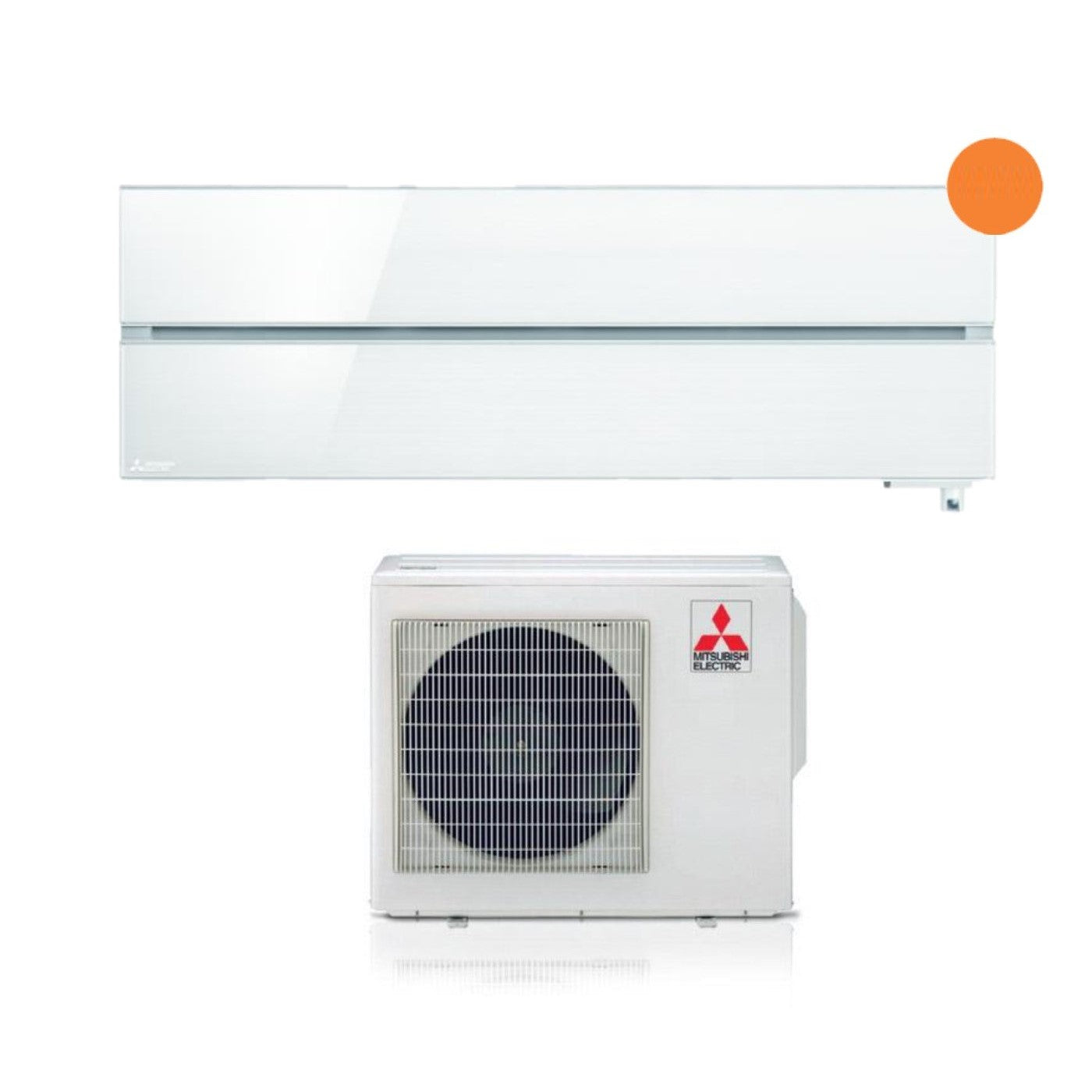Mitsubishi Electric Inverter Airconditioner Kirigamine Style Series 12000 Btu MSZ-LN35VGV Parelwit R-32 Geïntegreerde Wi-Fi Klasse A+++ Parelwit