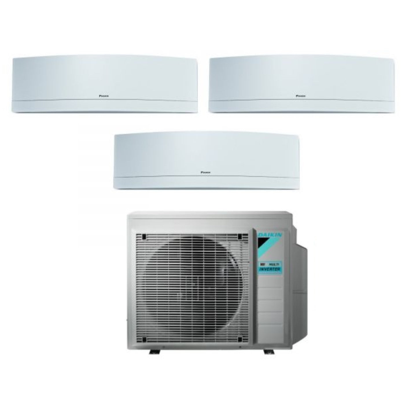 Daikin Bluevolution Trial Split Inverter Airconditioner EMURA WHITE 7+7+7 serie met 3MXM52N R-32 Geïntegreerde Wi-Fi 7000+7000 Kleur Wit