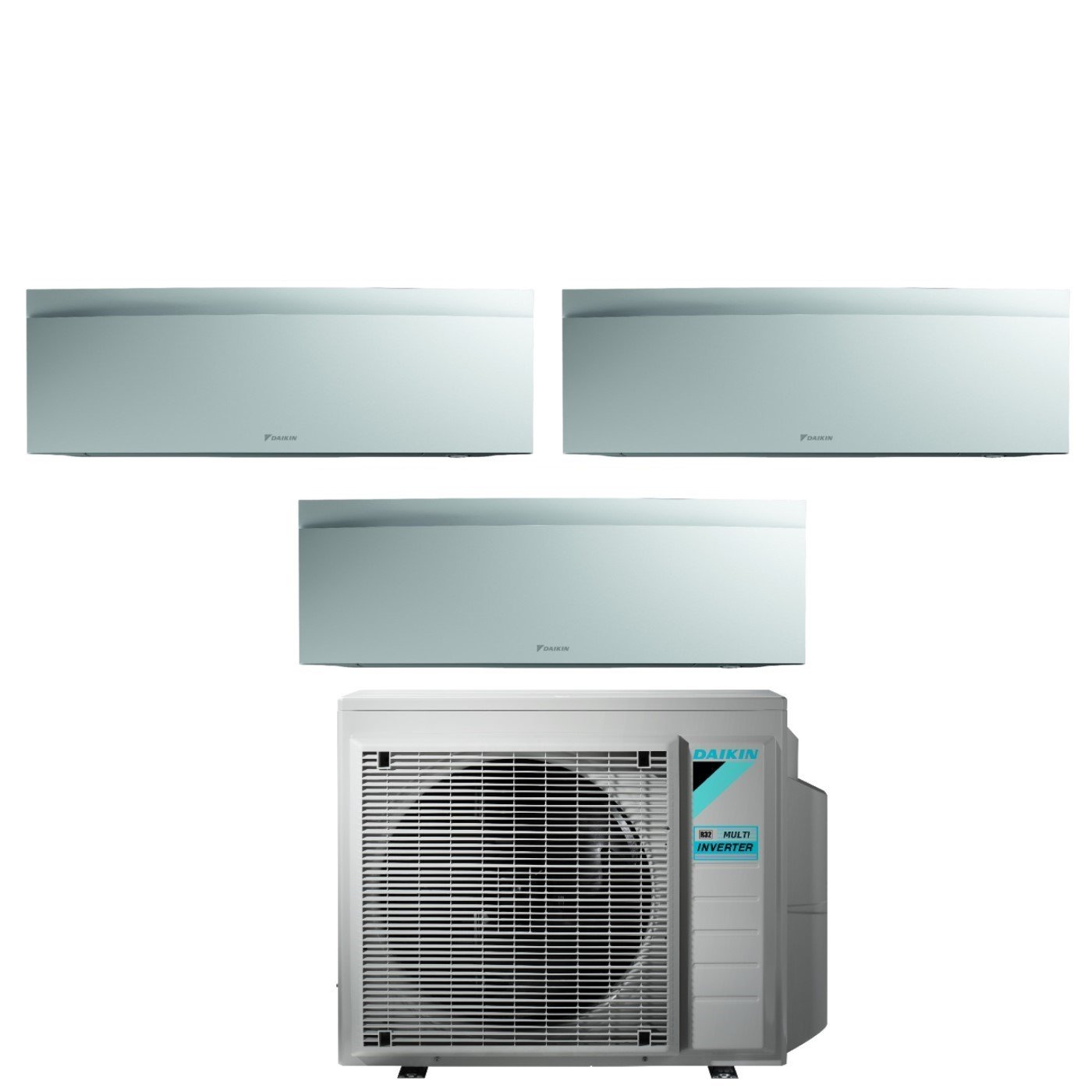 Airconditioner Daikin Bluevolution Trial Split Inverter Serie EMURA WHITE III 7+7+7 met 3MXM52N R-32 Wi-Fi Geïntegreerd 7000+7000+7000 Kleur Wit Opac
