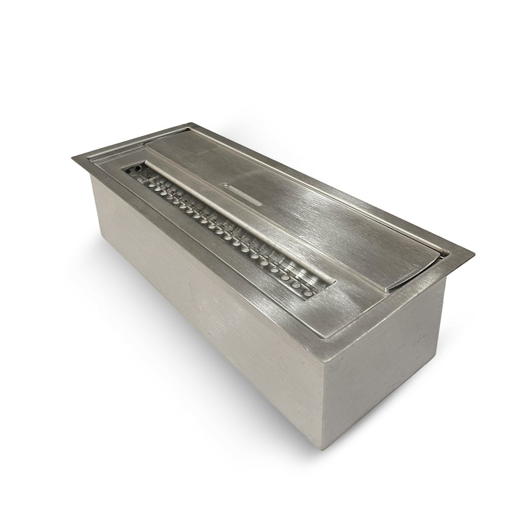 Bio-ethanol schuimbrander in roestvrij staal 1,5 liter L30xP12,5xH8,5 cm