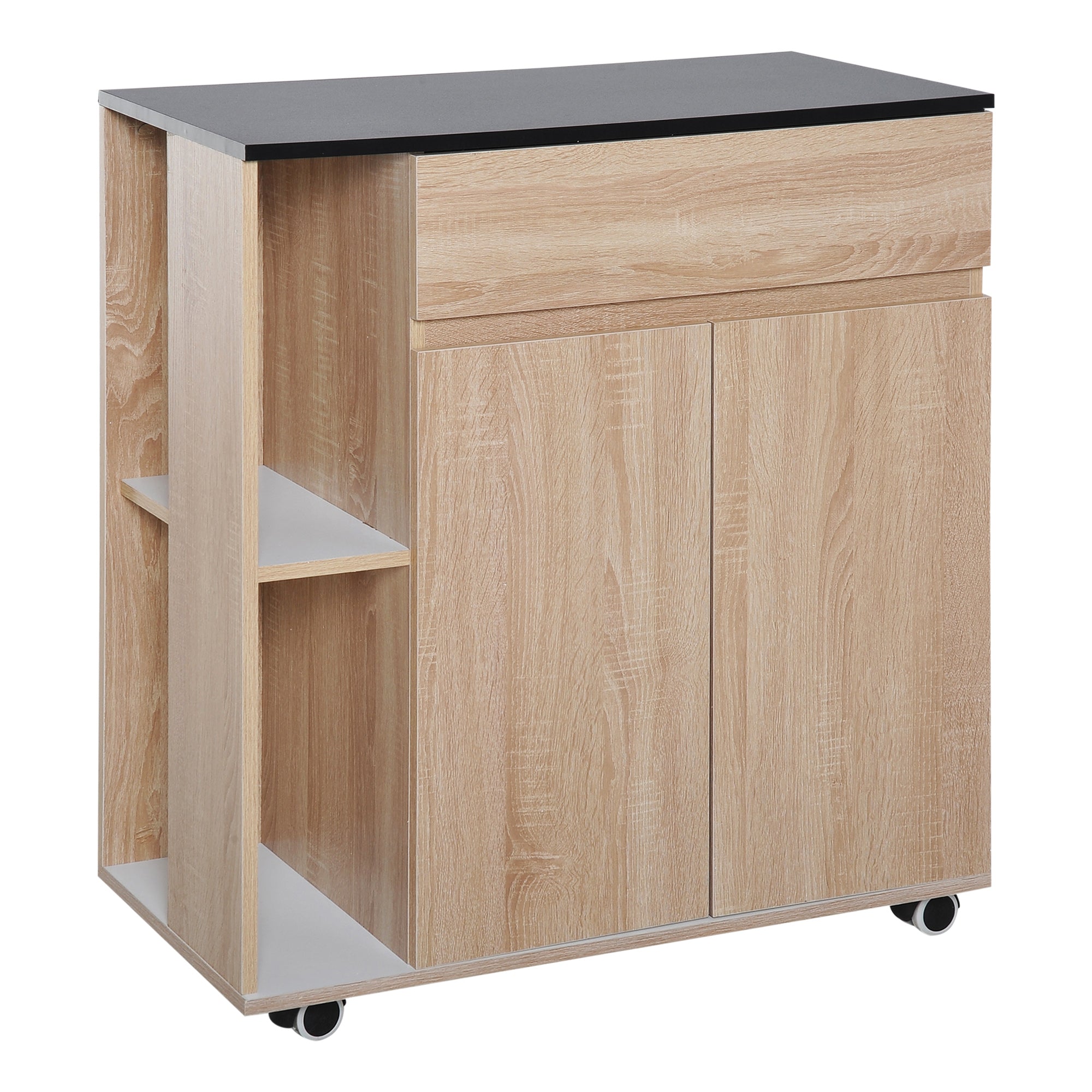 Easycomfort Keukenrol met Wiel, Keukenrol met Cassette Garderobekast 78x39,5x88,5cm
