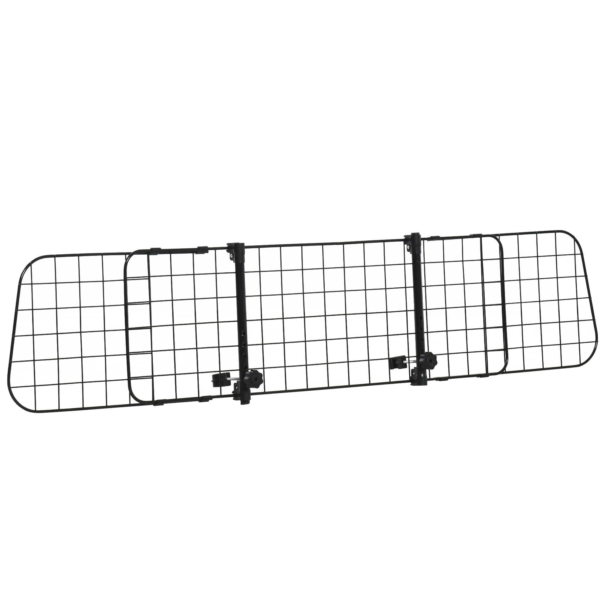 EASYCOMFORT Autoscheidingswand voor honden, universele verstelbare barrière, 91-152 x 30 cm, zwart