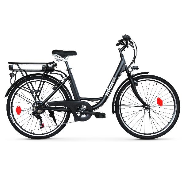 Elektrische fiets Nilox J5 30NXEB266VFM1V2 Samsung 36 V verwijderbare accu - 8 Ah wiel van 26 versnellingen SHIMANO op 6 maart BAFANG-motor met 3 snelheden van 250 W