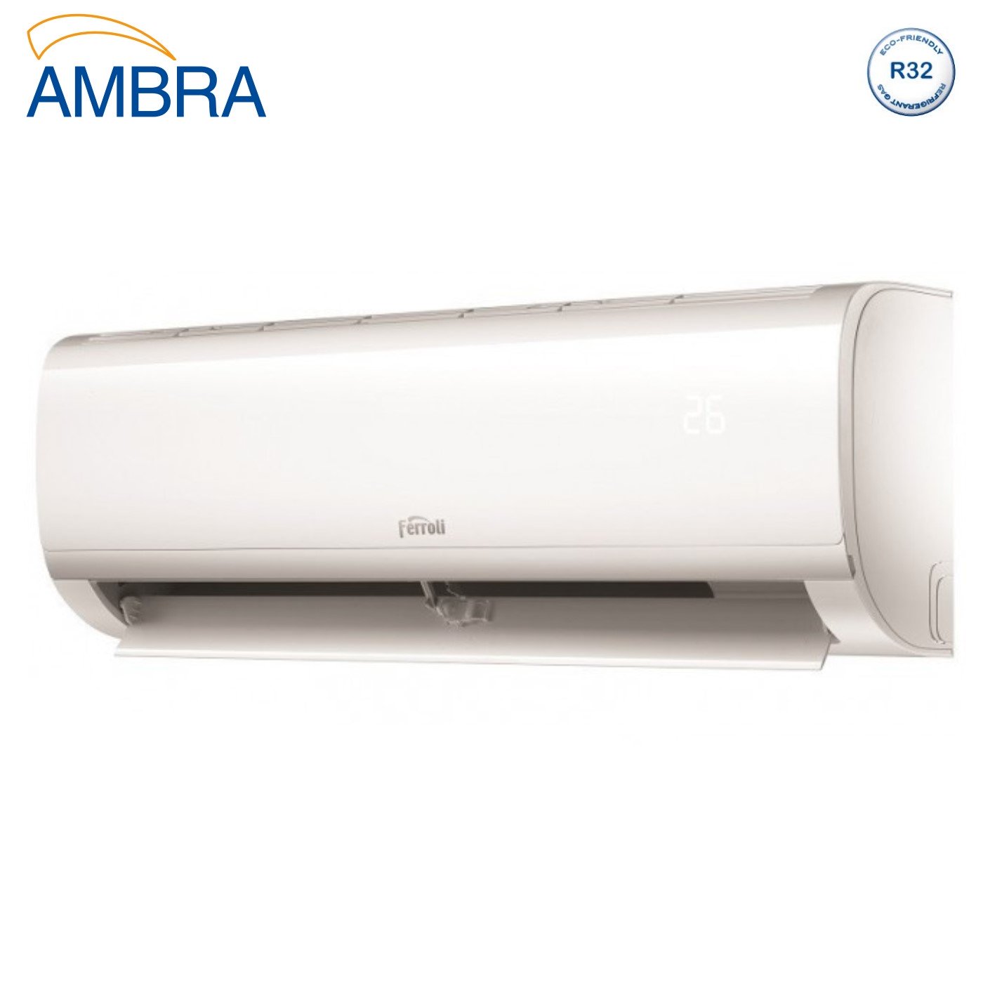GEBIED Retouren Interne wandunits AMBRA S 9000 Btu 2CP0001F R-32 Wi-Fi Geïntegreerd