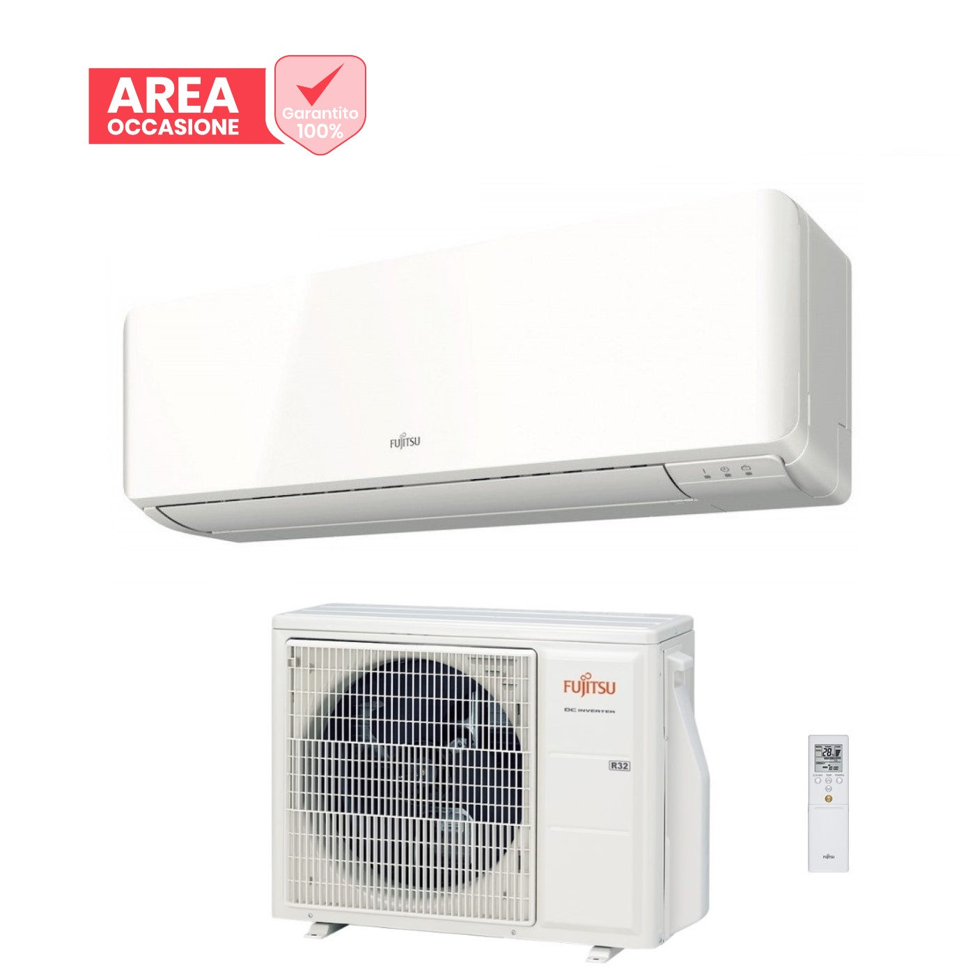 AREA OCCASIONI 2313 Airconditioner Fujitsu Inverter Series KM AIRSTAGE 7000 Btu ASEH07KMCG R-32 Wi-Fi geïnstalleerd