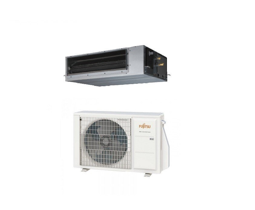 Fujitsu kanaalairconditioner KHT-serie 45000 Btu R-32 kabeljauw. 3NGF89515 ARXG45KHTAP driefase - NIEUW