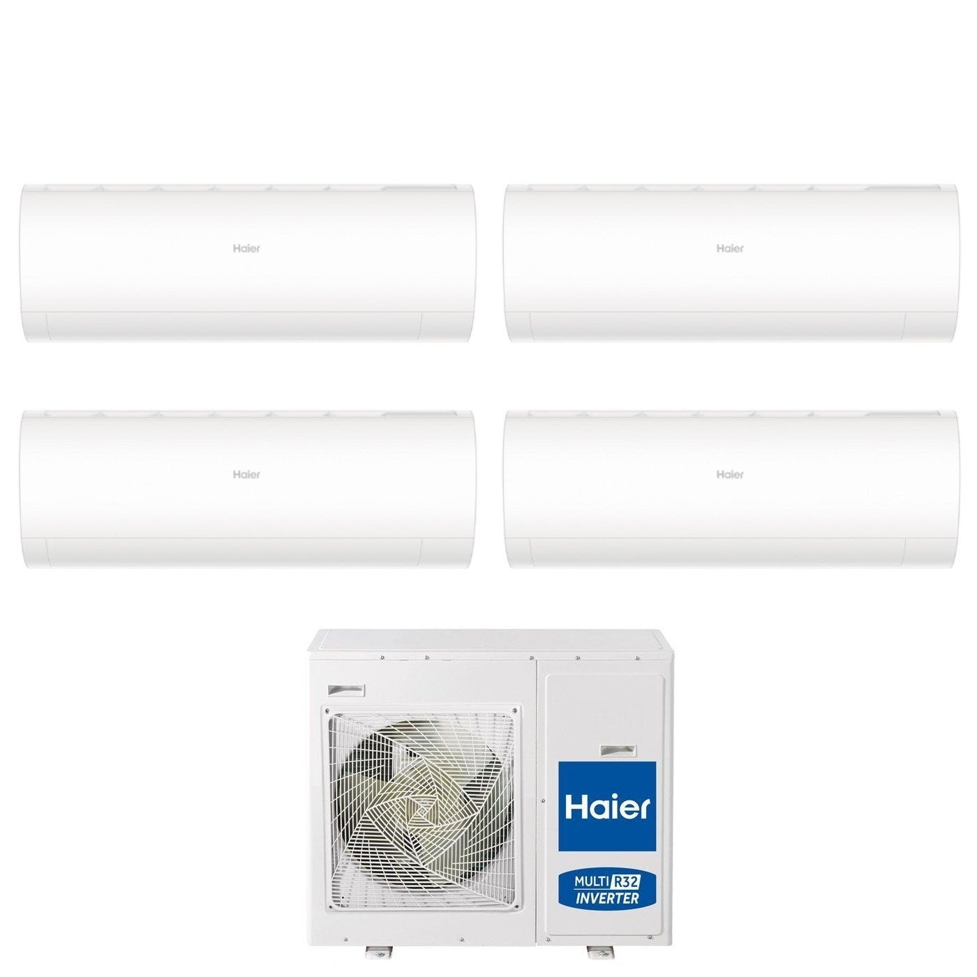 Haier Quadri Split Inverter Airconditioner PEARL serie 7+7+7+9 met 4U85S2SR3FA R-32 Geïntegreerde Wi-Fi 7000+7000+9000 - Nieuw