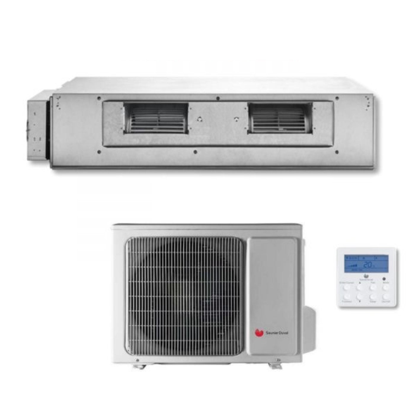 Hermann Saunier Duval Ducted Inverter Airconditioner 24000 Btu SDH17-070 ND R-410 Klasse A - ONDER DE KOSTEN