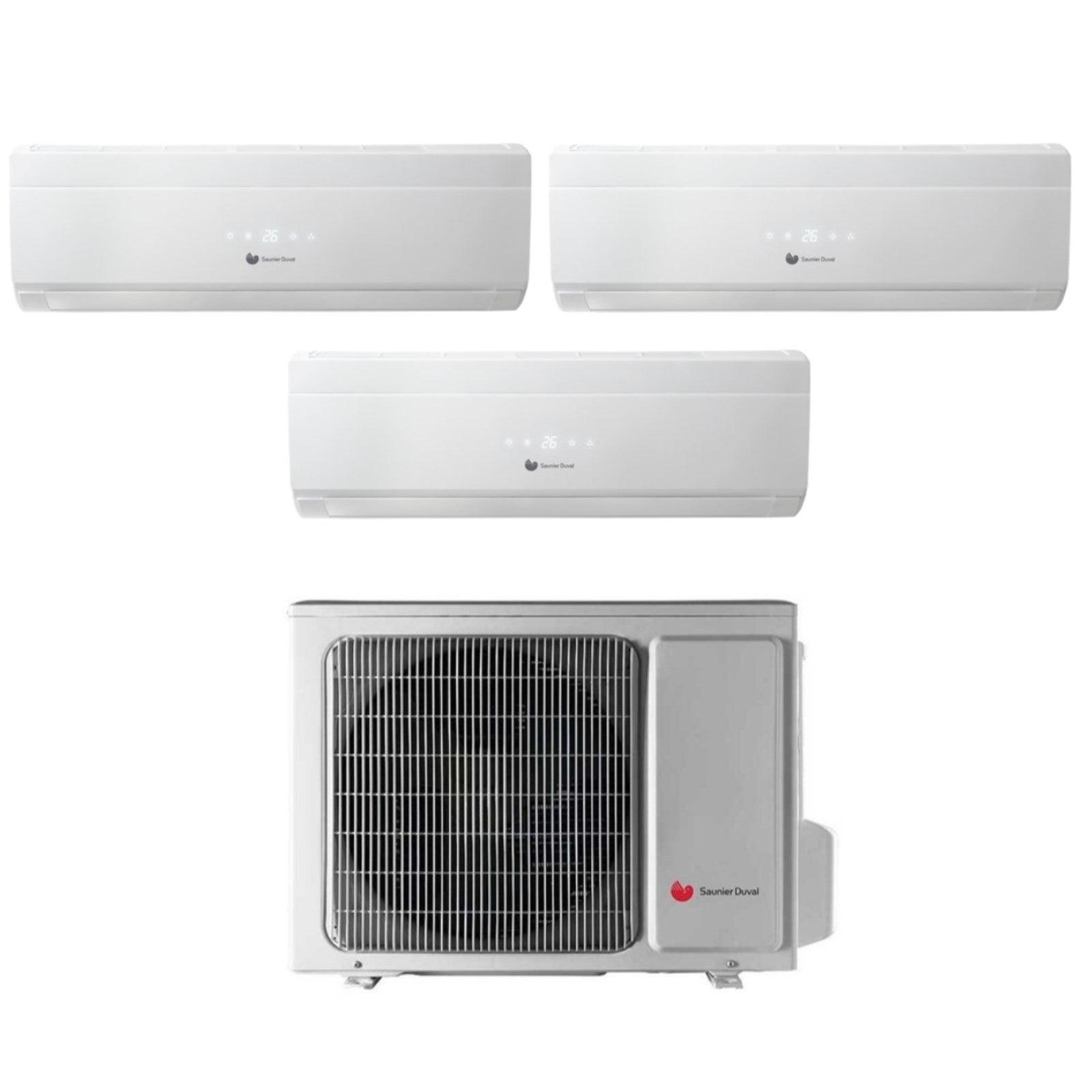 Hermann Saunier Duval Trial Split Inverter Airconditioner UNI COMFORT 9+9+9 serie met SDH19-070MC3NO R-32 9000+9000+9000