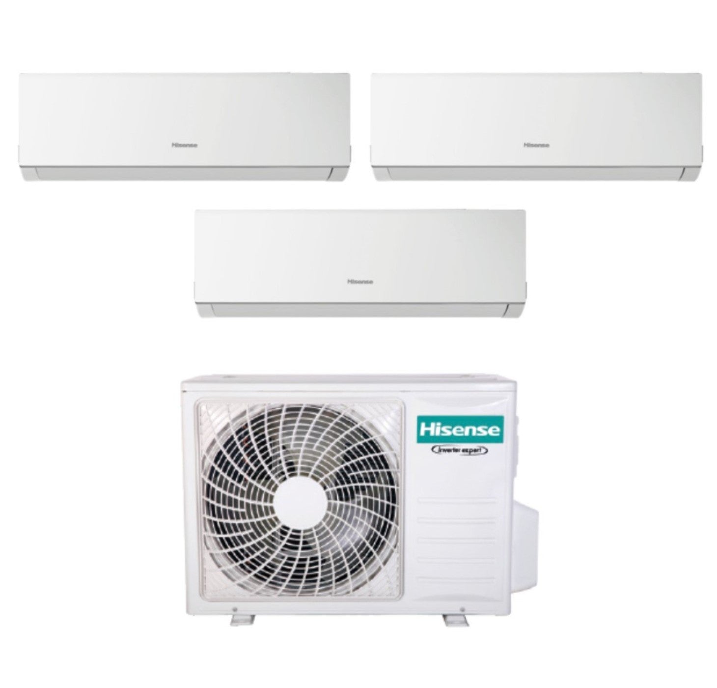 Hisense Trial Split Inverter Airconditioning NIEUWE COMFORT 12+12+12 Serie met 3AMW72U4RFA R-32 Wi-Fi Optioneel 12000+12000