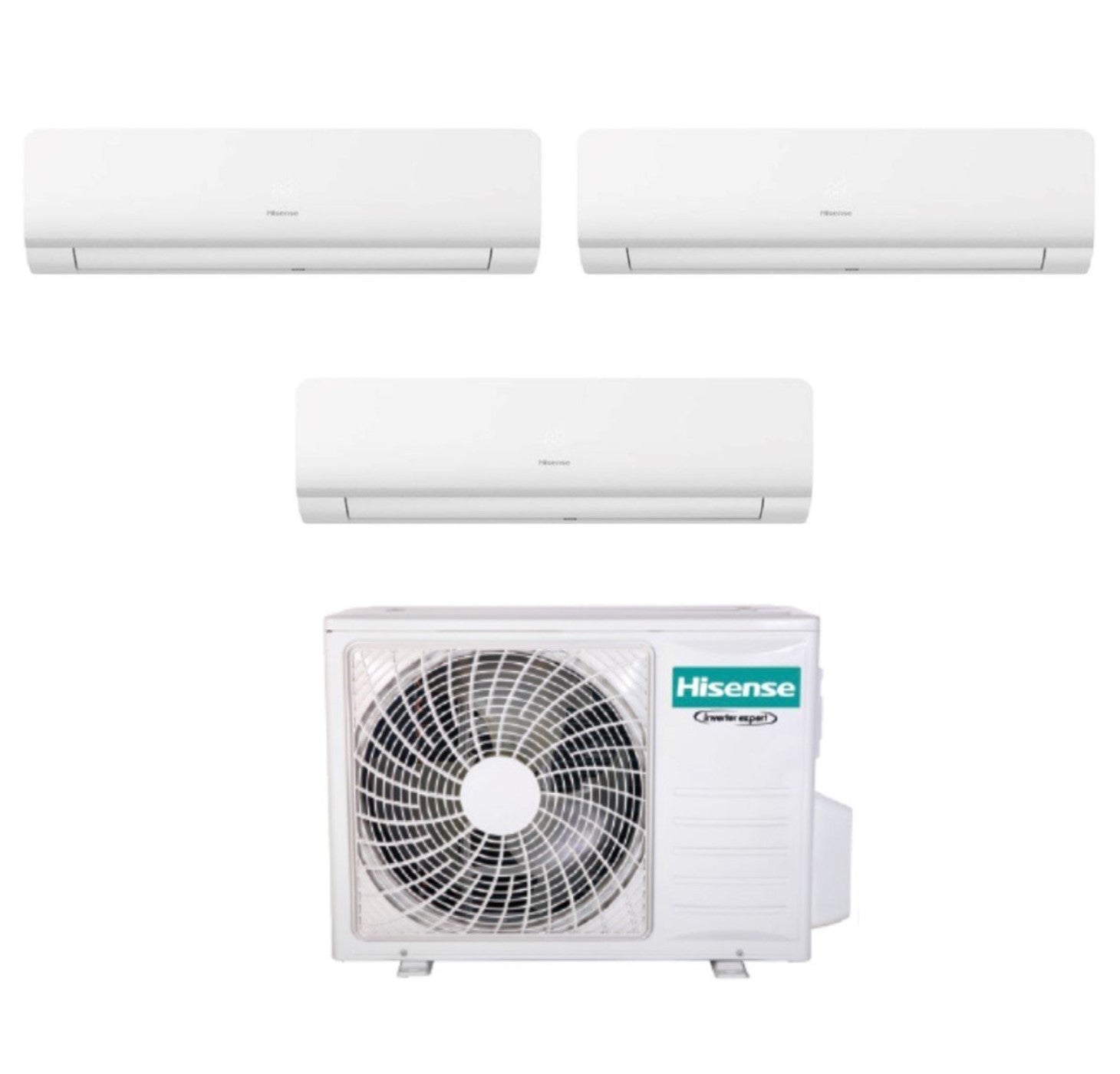 Hisense Trial Split Inverter Airconditioning NIEUW ENERGY serie 7+9+12 met 3AMW72U4RFA R-32 Geïntegreerde Wi-Fi 7000+9000+12000 - Nieuw