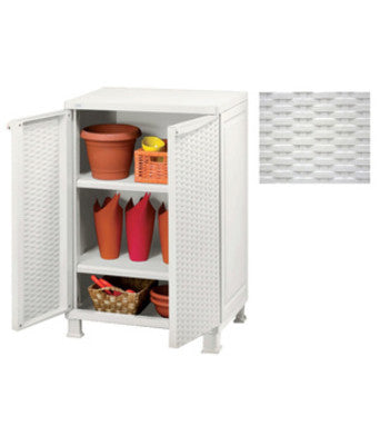 Keter Kleine Garderobekast CM.65X45X91H T/Witte Planken