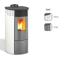 KING PELLETKACHEL 12 RONDE KW 10.1 ANTRACIET KABELJAUW. 93061