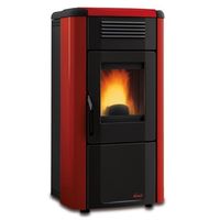 PELLETKACHEL LA NORDICA EXTRAFLAME VIVIANA EVO 10,2 KW BORDEAUX - NIEUW Code 7722