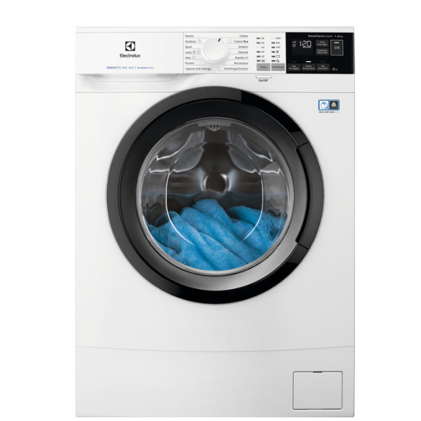 Slanke wasmachine met voorlader Electrolux 6 kg EW6S462B Perfect Care 600 Iverter SensiCare klasse D
