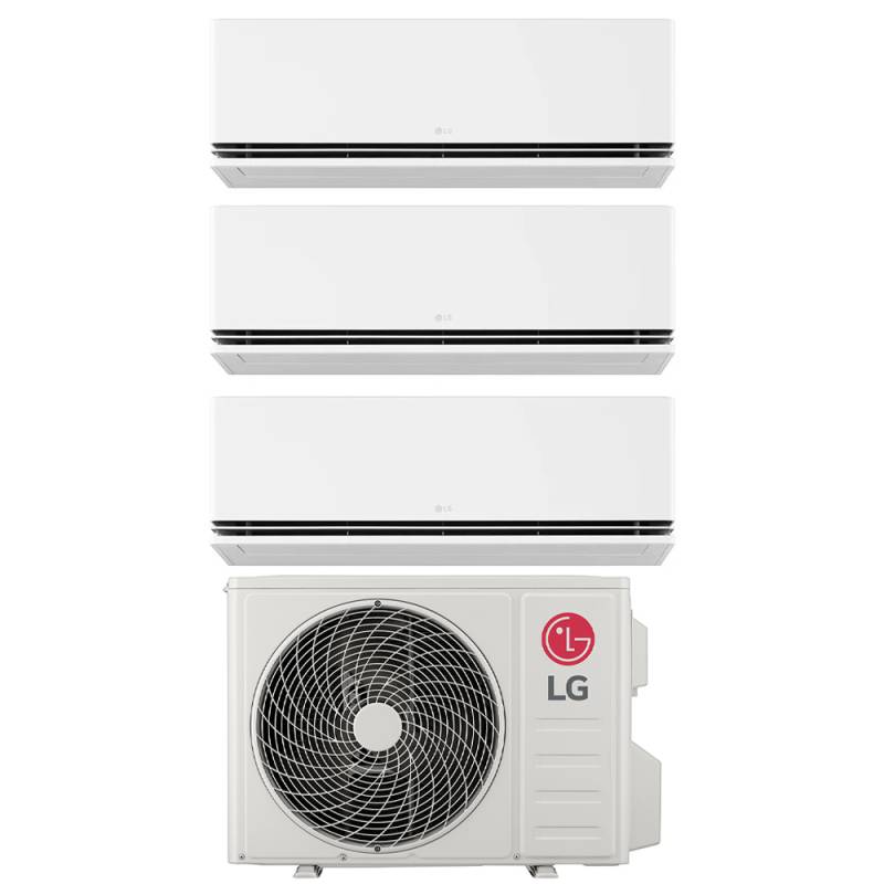 Airconditioner LG Trial Split Inverter Serie DUALCOOL DELUXE 9+9+12 met MU3R21 R-32 Wi-Fi Geïntegreerd 9000+9000+12000