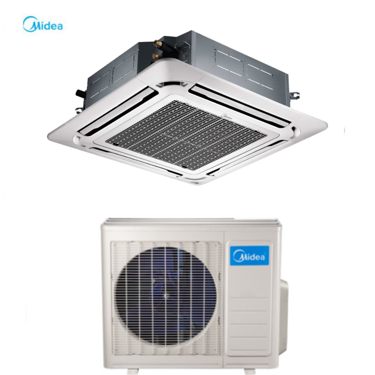 Airconditioner MIDEA 4-WEG CASSETTE SLIM INVERTER 18000 BTU MCDE-53 90x90 klasse A++