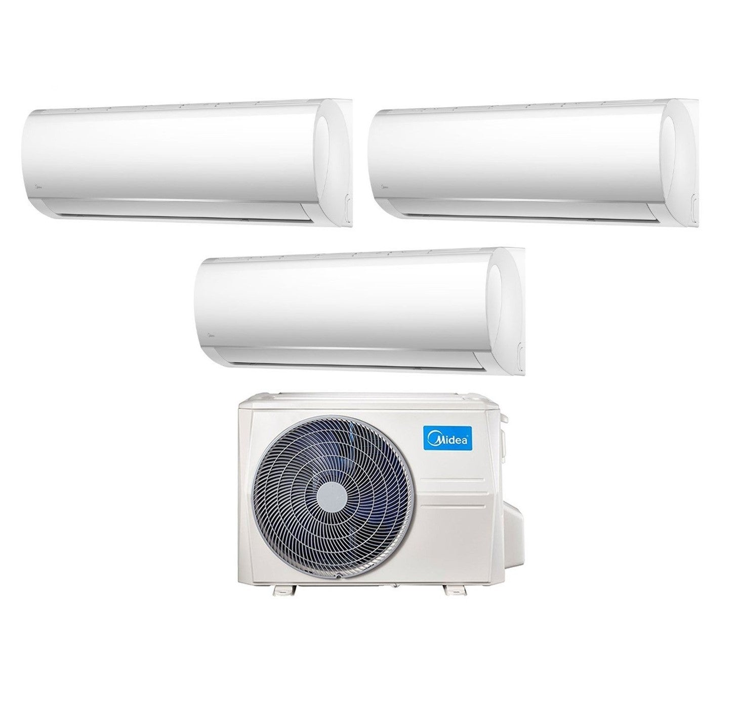 Midea Trial Split Inverter Airconditioner RECHTS 9+9+9 serie met M3OF-27HFN8-Q R-32 Wi-Fi Optioneel 9000+9000+9000 - Nieuw