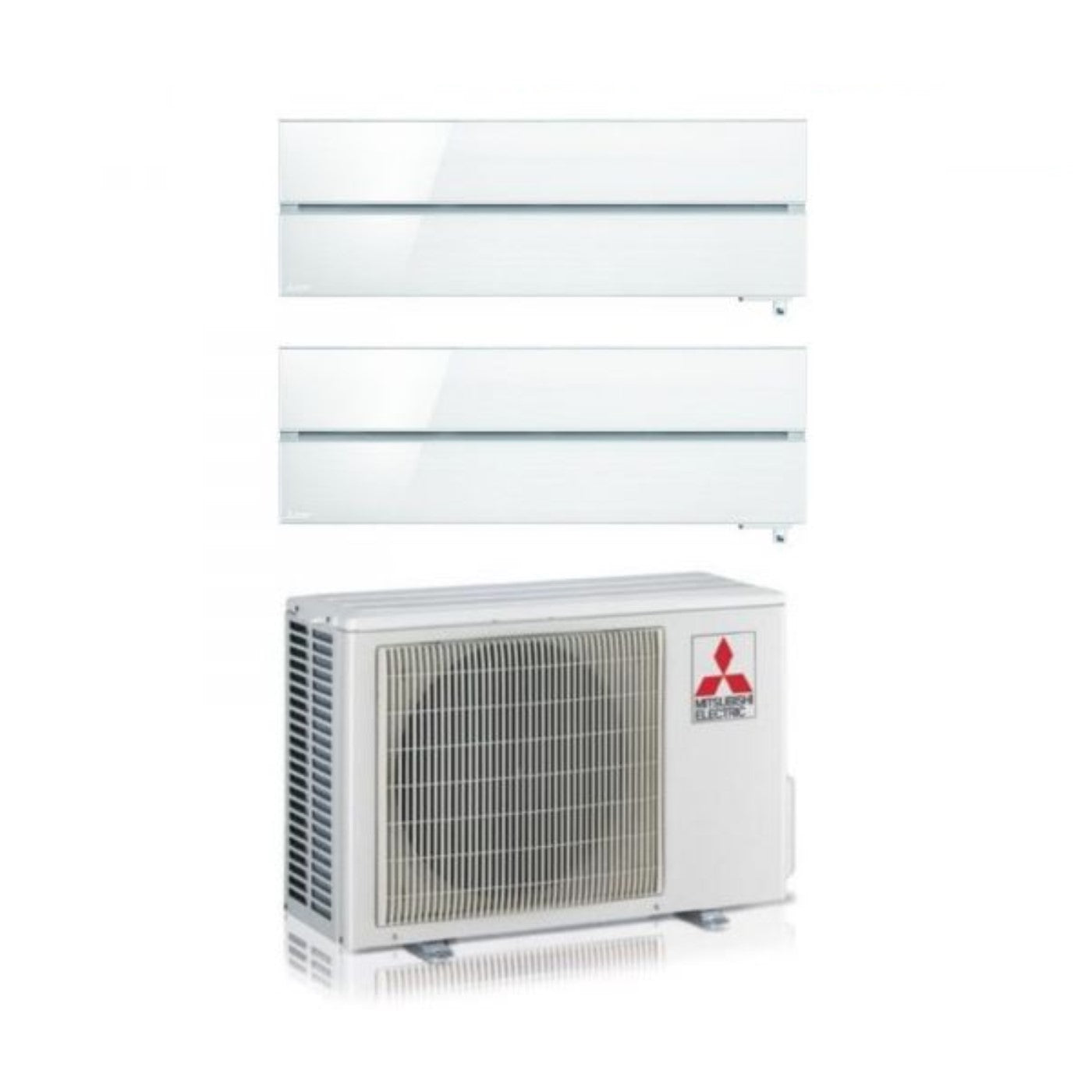 Mitsubishi Electric Dual Split Inverter Airconditioner Kirigamine Stijl MSZ-LN 9+9 serie met MXZ-2F42VF Parelwit R-32 Geïntegreerde Wi-Fi Parelwit Kleur 9000+9000