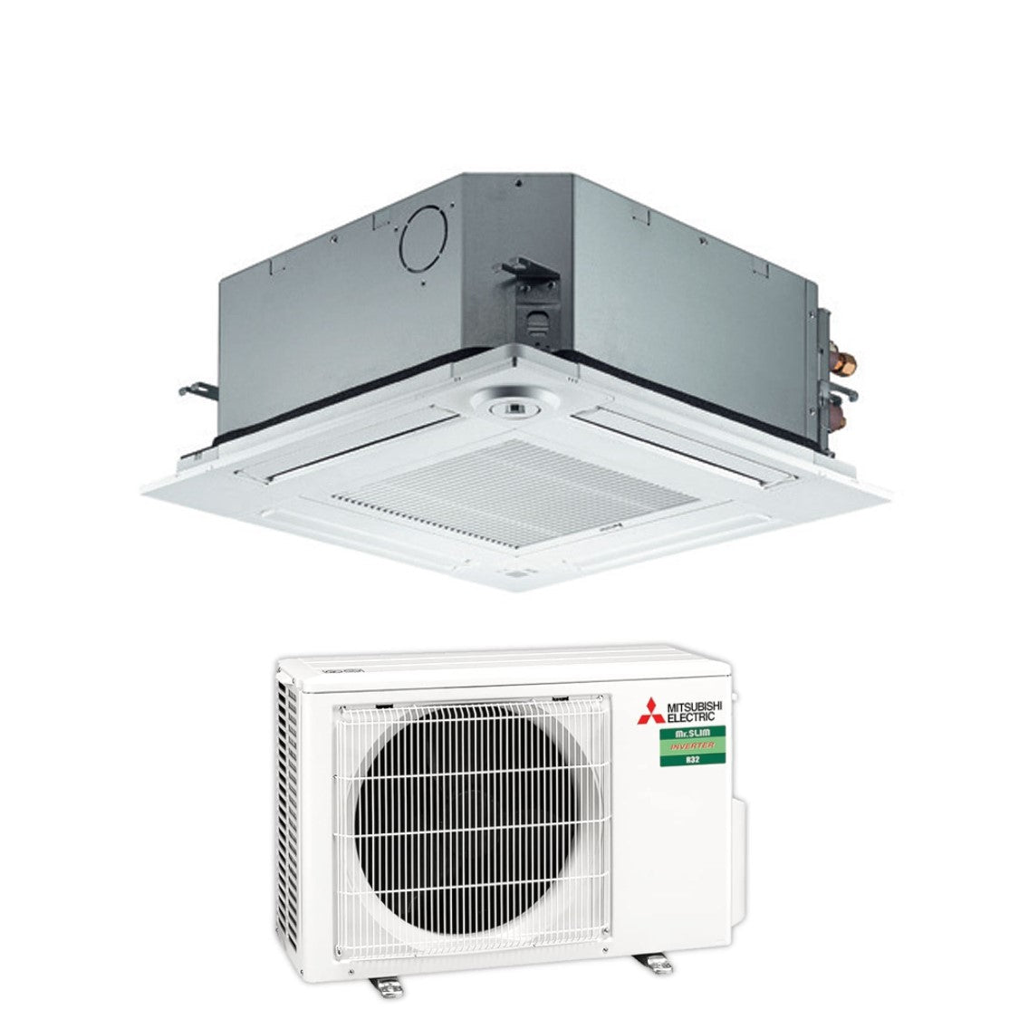 Airconditioner Mitsubishi Electric Inverter Cassetta 12000 Btu SLZ-M35FA R-32 Wi-Fi Optioneel met Telecom en Grid Inbegrepen