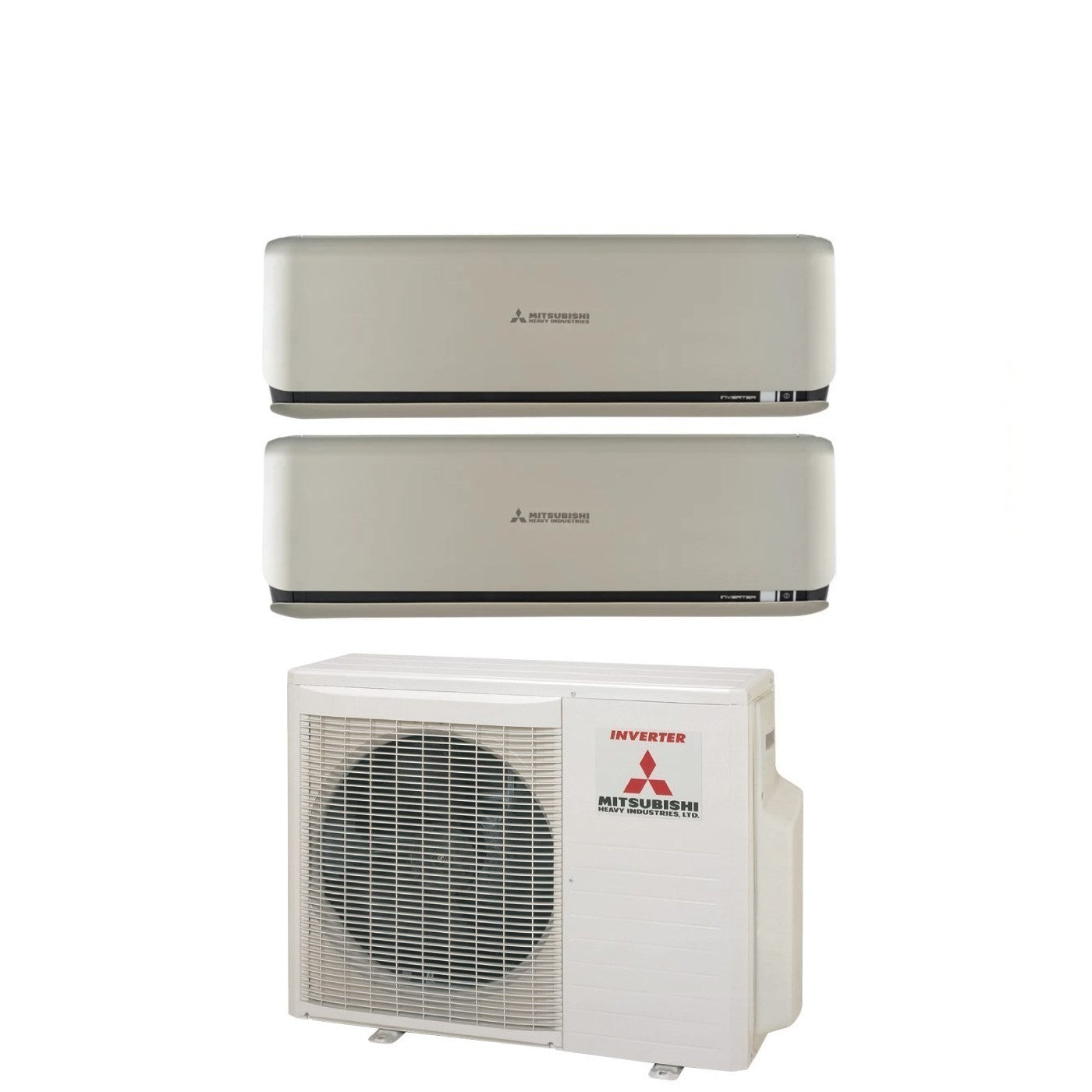 Airconditioner Mitsubishi Heavy Industries Dual Split Inverter-serie KIREIA TITANIUM 9+9 met SCM40ZS-S R-410 Wi-Fi Optioneel 9000+9000