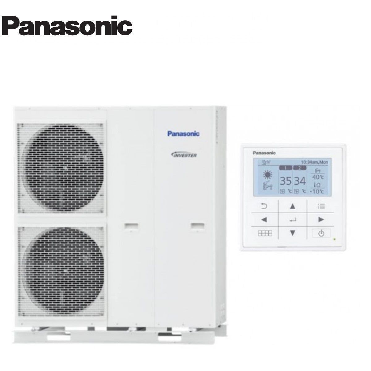 Panasonic AQUAREA Monobloc warmtepomp 12 kW WH-MXC12J9E8 driefasig R-32 wifi optioneel A++/A++ met bediening inbegrepen
