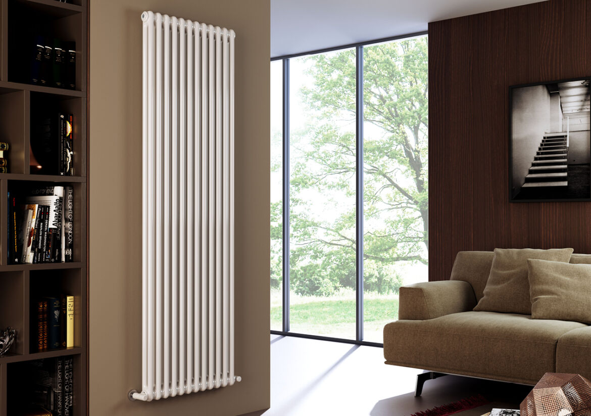 Fondital ARDESIA aluminium buisradiator 2 kolommen hartafstand 700 hoogte 756