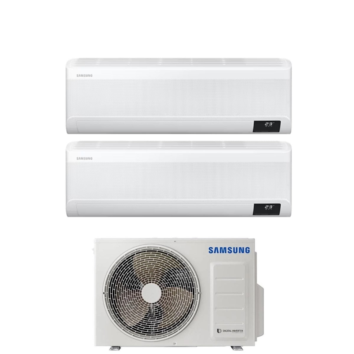 Airco Samsung Dual Split WINDFREE AVANT 9+12 met AJ050TXJ2KG R-32 Wi-Fi Geïntegreerd