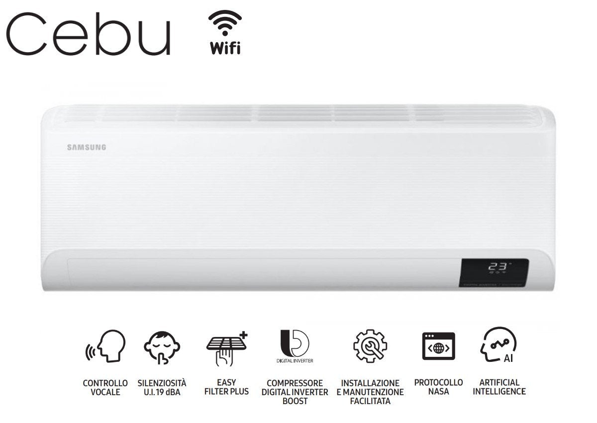 Interne wandunit Samsung Inverter-serie CEBU 24000 Btu AR24TXFYAWKNEU R-32 Geïntegreerde Wi-Fi