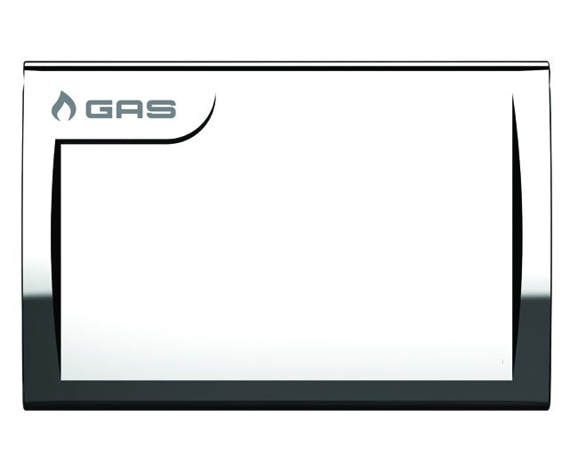 Teco Afdekplaat Chroom Afwerking Voor Afsluiter Code K2PL0002 Afmetingen 122x80 mm