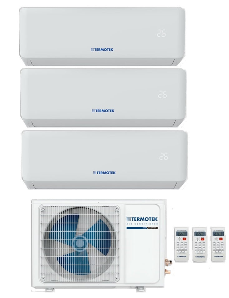 Airconditioner Thermotek Trial Split Inverter Airplus C 9000+12000+12000 btu met 3C R-32 Wi-Fi Optioneel A++ 9+12+12