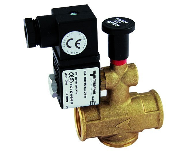 Normaal open magneetventiel voor Gas Tiemme model 3/4'' 220 V code Ev20na220